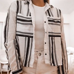 H&M Crop Button Down Shirt